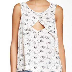 FREE PEOPLE Crinkle Look Through Top size M